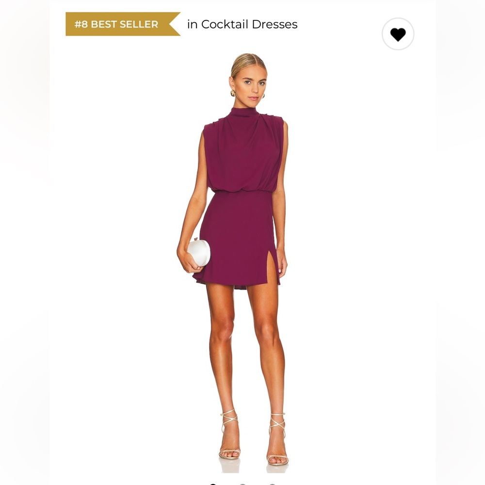 Amanda Uprichard Franny Mini Dress – Aubergine S – Revolve Best Seller